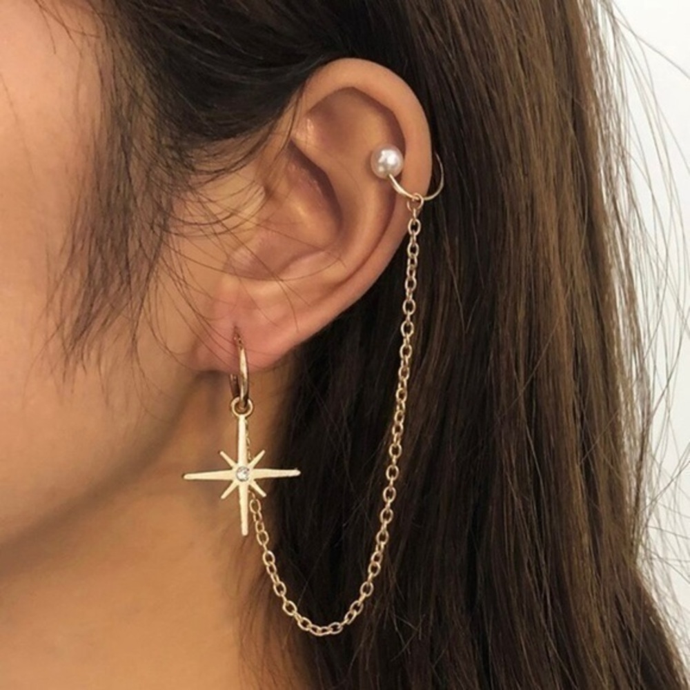 3/$30 💛 Faux Pearl Tassel Ear Cuff